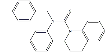 N-(4-Methylbenzyl)-N-phenyl-1,2,3,4-tetrahydroquinoline-1-carbothioamide 구조식 이미지