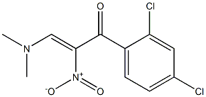 (Z)-2-Nitro-3-(dimethylamino)-1-(2-chloro-4-chlorophenyl)-2-propen-1-one 구조식 이미지