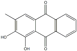1,2-Dihydroxy-3-methyl-9,10-anthracenedione Structure