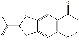 2-(1-Methylethenyl)-5-methoxy-6-acetyl-2,3-dihydrobenzofuran Structure