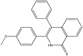 3-(4-Methoxyphenyl)-4-phenyl-1(2H)-isoquinolinethione 구조식 이미지