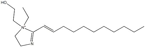 1-Ethyl-1-(2-hydroxyethyl)-2-(1-undecenyl)-2-imidazoline-1-ium Structure