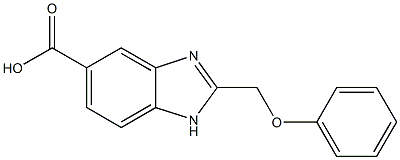 2-Phenoxymethyl-1H-benzimidazole-5-carboxylic acid Structure