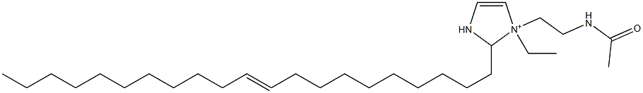 1-[2-(Acetylamino)ethyl]-1-ethyl-2-(10-henicosenyl)-4-imidazoline-1-ium 구조식 이미지
