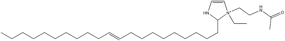 1-[2-(Acetylamino)ethyl]-1-ethyl-2-(10-henicosenyl)-4-imidazoline-1-ium Structure