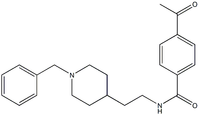 N-[2-(1-Benzyl-4-piperidinyl)ethyl]-4-acetylbenzamide Structure