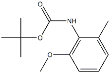 N-(tert-Butyloxycarbonyl)-2-methyl-6-methoxyaniline 구조식 이미지