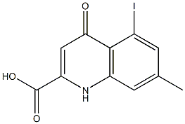 5-Iodo-7-methyl-1,4-dihydro-4-oxoquinoline-2-carboxylic acid 구조식 이미지