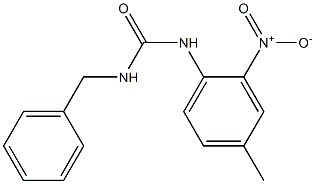 1-Benzyl-3-(4-methyl-2-nitrophenyl)urea 구조식 이미지