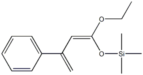 1-(Trimethylsiloxy)-1-ethoxy-3-phenyl-1,3-butadiene Structure