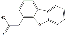 Dibenzofuran-4-acetic acid 구조식 이미지