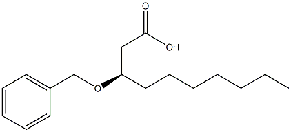 [R,(-)]-3-Benzyloxydecanoic acid 구조식 이미지