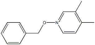 3,4-Dimethyl-1-(benzyloxy)pyridin-1-ium Structure