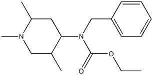 N-Benzyl-N-(1,2,5-trimethylpiperidin-4-yl)carbamic acid ethyl ester Structure