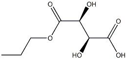 D-Tartaric acid hydrogen 1-propyl ester 구조식 이미지