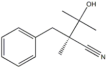 (2R)-2-Benzyl-3-hydroxy-2,3-dimethylbutyronitrile 구조식 이미지