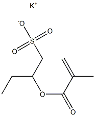 2-(Methacryloyloxy)-1-butanesulfonic acid potassium salt 구조식 이미지