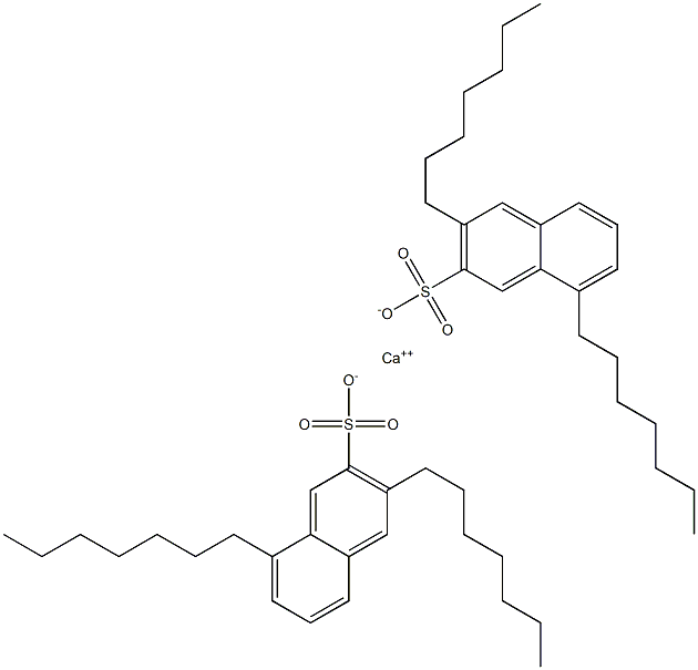 Bis(3,8-diheptyl-2-naphthalenesulfonic acid)calcium salt 구조식 이미지