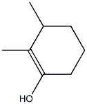 2,3-Dimethyl-1-cyclohexen-1-ol 구조식 이미지