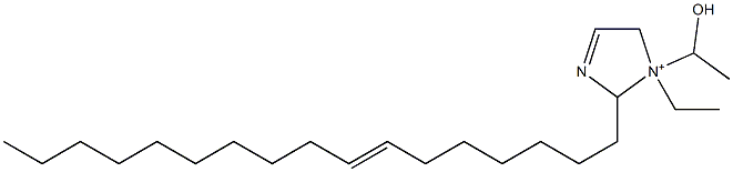 1-Ethyl-2-(7-heptadecenyl)-1-(1-hydroxyethyl)-3-imidazoline-1-ium 구조식 이미지