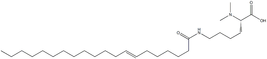 N6-(7-Icosenoyl)-N2,N2-dimethyllysine 구조식 이미지