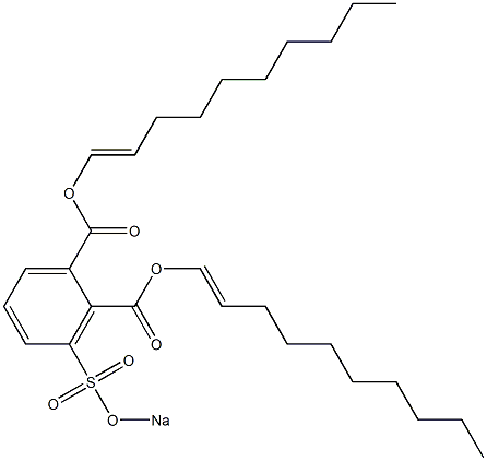 3-(Sodiosulfo)phthalic acid di(1-decenyl) ester Structure