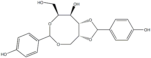 2-O,6-O:4-O,5-O-Bis(4-hydroxybenzylidene)-D-glucitol 구조식 이미지