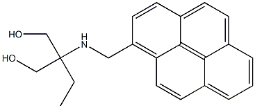 1-[1,1-Bis(hydroxymethyl)propylaminomethyl]pyrene Structure