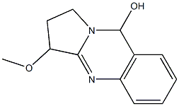 1,2,3,9-Tetrahydro-3-methoxypyrrolo[2,1-b]quinazolin-9-ol Structure