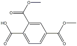 1,2,4-Benzenetricarboxylic acid hydrogen 2,4-dimethyl ester 구조식 이미지