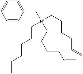 Tri(5-hexenyl)benzylaminium 구조식 이미지