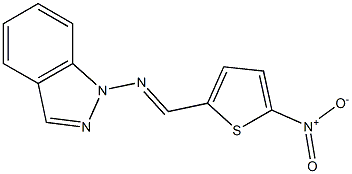 2-[(1H-Indazol-1-yl)iminomethyl]-5-nitrothiophene Structure