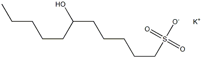 6-Hydroxyundecane-1-sulfonic acid potassium salt Structure