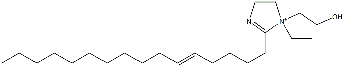 1-Ethyl-2-(5-hexadecenyl)-1-(2-hydroxyethyl)-2-imidazoline-1-ium Structure