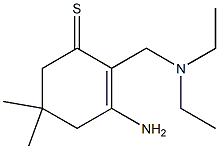 2-[(Diethylamino)methyl]-3-amino-5,5-dimethyl-2-cyclohexene-1-thione 구조식 이미지