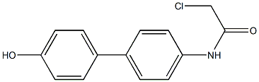 N-(4'-Hydroxy-1,1'-biphenyl-4-yl)chloroacetamide Structure