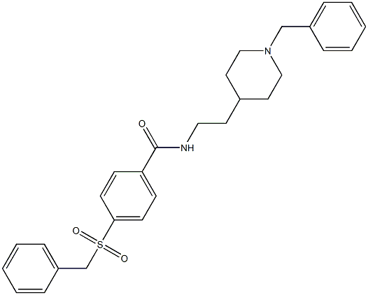 N-[2-(1-Benzyl-4-piperidinyl)ethyl]-4-benzylsulfonylbenzamide 구조식 이미지