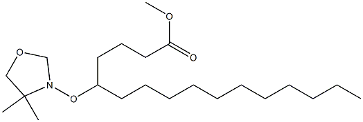 5-(4,4-Dimethyloxazolidin-3-yloxy)palmitic acid methyl ester Structure