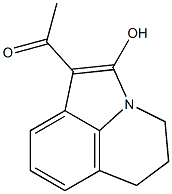 5,6-Dihydro-1-acetyl-4H-pyrrolo[3,2,1-ij]quinolin-2-ol Structure