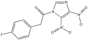 4,5-Dinitro-1-[2-(4-fluorophenyl)-1-oxoethyl]-1H-imidazole Structure