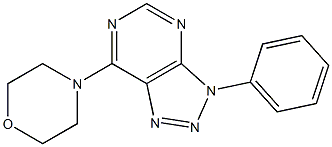 3-Phenyl-7-morpholino-3H-1,2,3-triazolo[4,5-d]pyrimidine 구조식 이미지