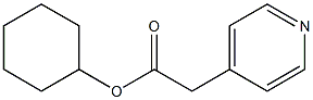 Pyridine-4-acetic acid cyclohexyl ester Structure