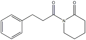 1-(3-Phenylpropionyl)piperidin-2-one Structure