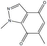 1,6-Dimethyl-1H-indazole-4,7-dione Structure