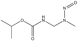 N-[(Methylnitrosoamino)methyl]carbamic acid isopropyl ester Structure