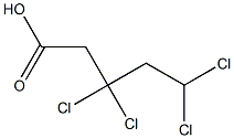 3,3,5,5-Tetrachlorovaleric acid 구조식 이미지