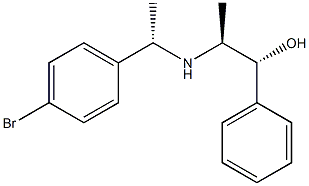 (1R,2S)-2-[[(1S)-1-(4-Bromophenyl)ethyl]amino]-1-phenyl-1-propanol Structure
