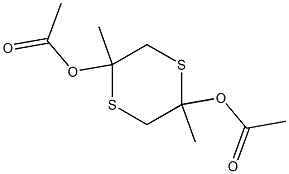 2,5-Dimethyl-1,4-dithiane-2,5-diol diacetate 구조식 이미지