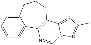 5,6-Dihydro-2-methyl-4H-1,3,11,12a-tetraazabenzo[3,4]cyclohept[1,2-e]indene 구조식 이미지