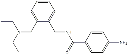 p-Amino-N-[o-[(diethylamino)methyl]benzyl]benzamide 구조식 이미지